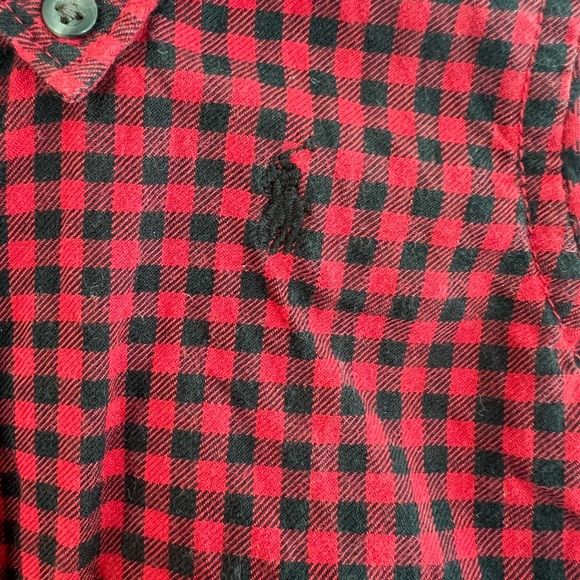 SOLD Ralph Lauren Buffalo Plaid Button-Down Shirt Size 9 Months - Picture 2 of 4